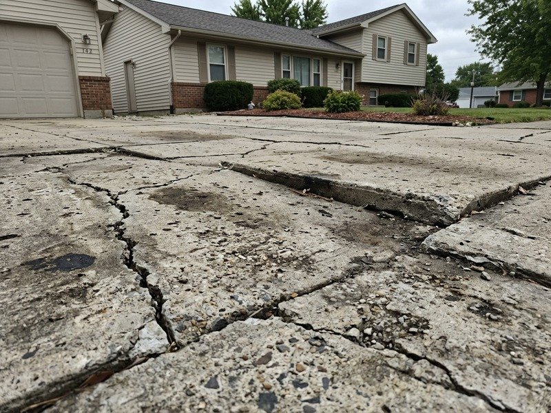 Before concrete repair project