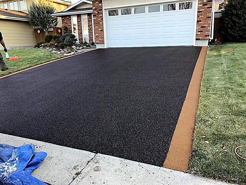 Professional Driveway Resurfacing by licensed contractor Van Drunen Outdoor Living